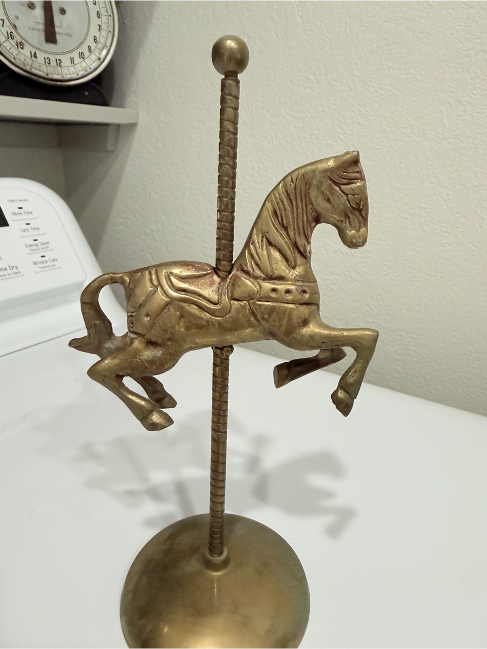 Vintage Brass Carousel Horse Figurine - Picture 13 of 13